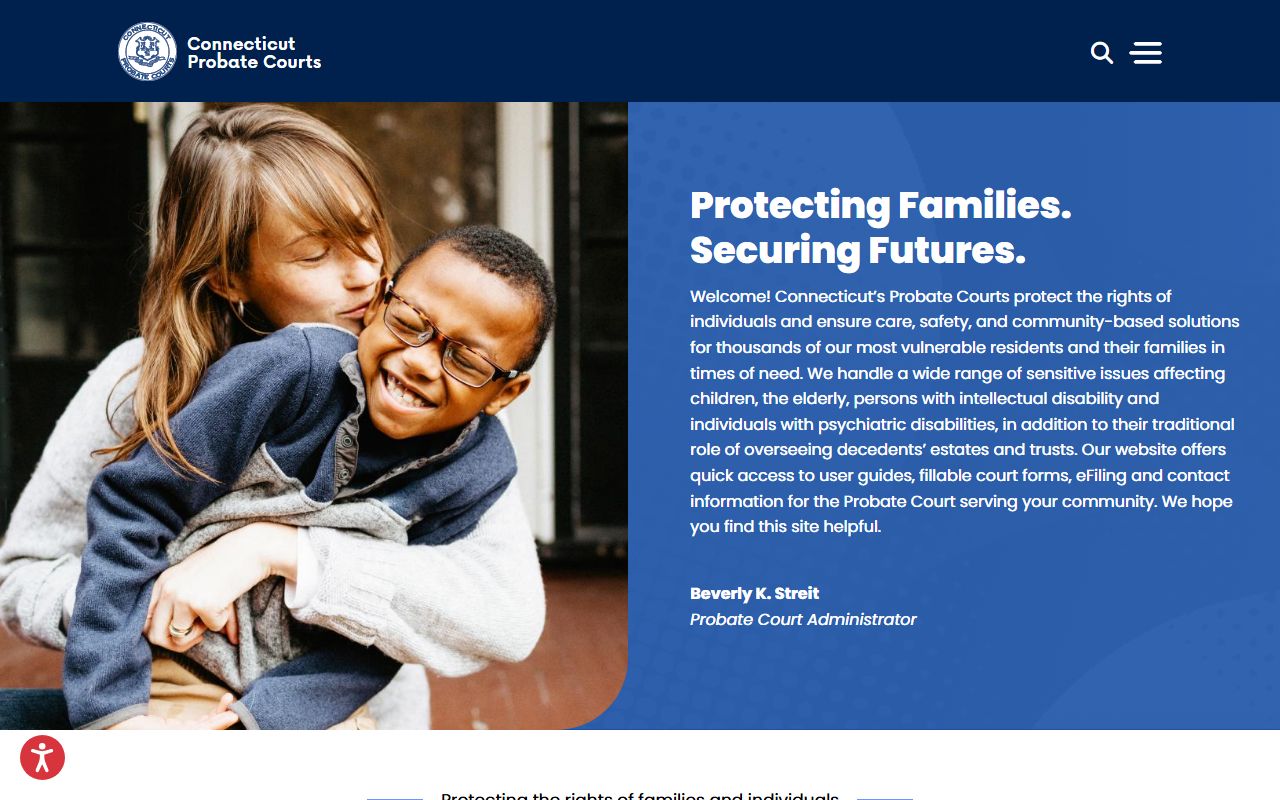 Newington probate court docket search on Connecticut Probate Courts website