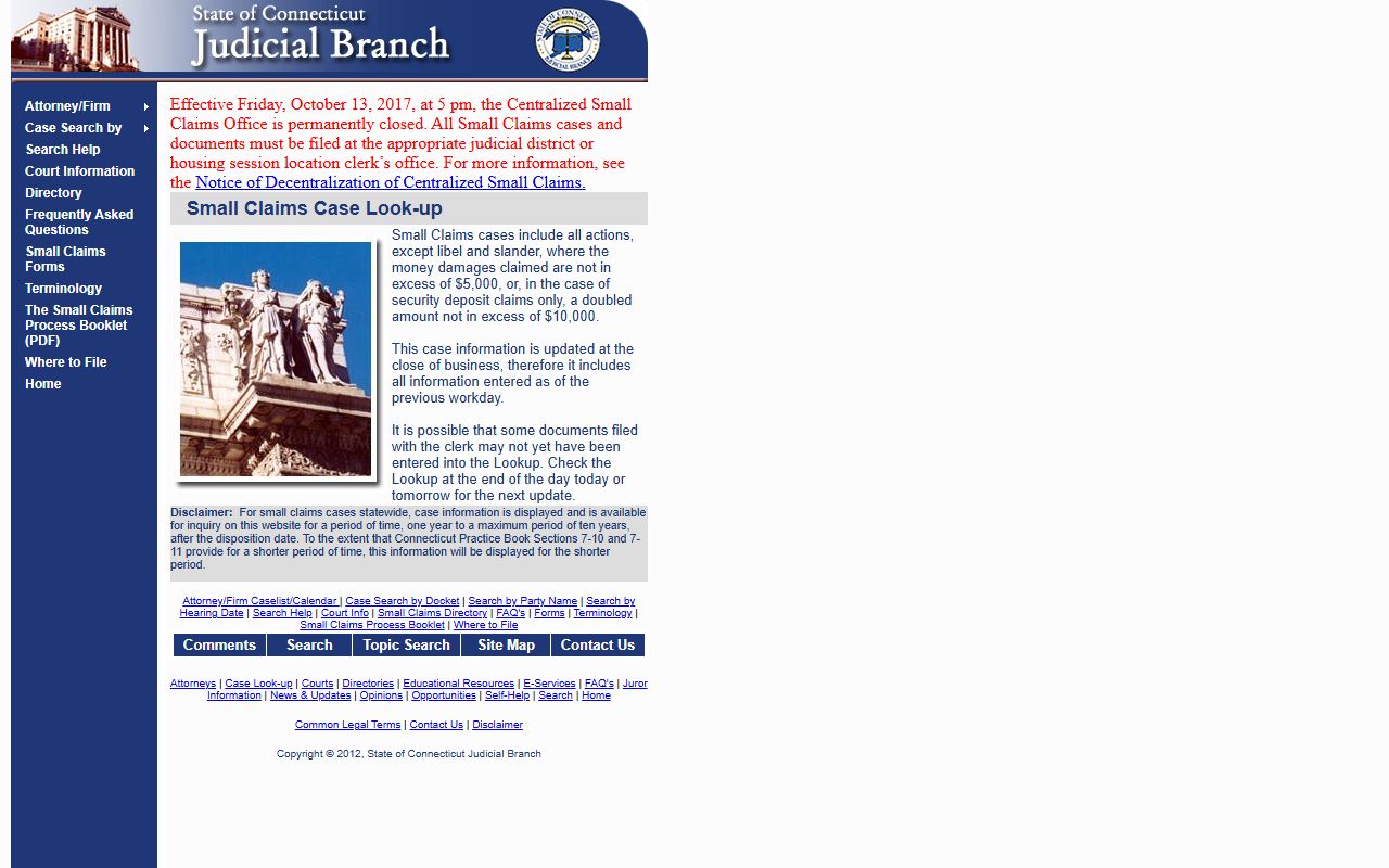 Middletown court docket small claims case search tool